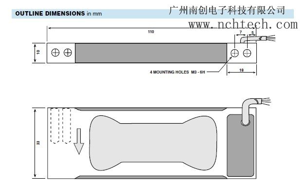 特迪亞1004-0.6KG稱重傳感器主要特性：